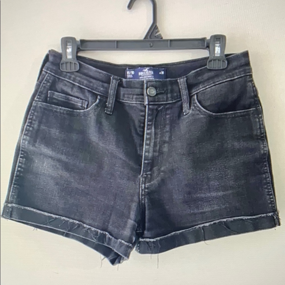 Women's Black Denim Shorts
